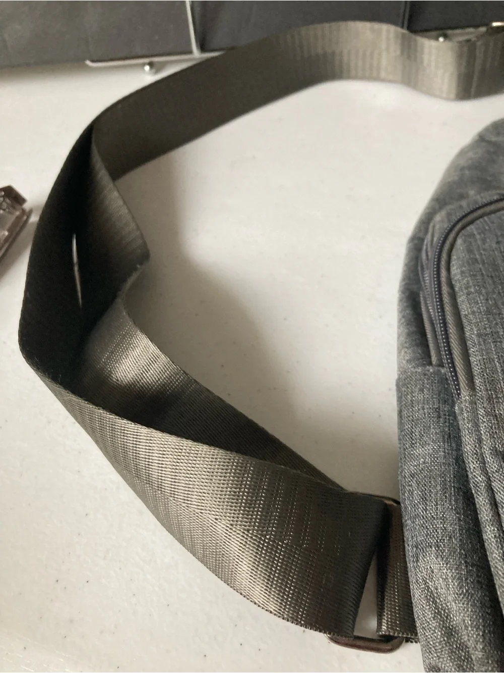 Men's Gray Crossbody Sling Bag Gray - Westend